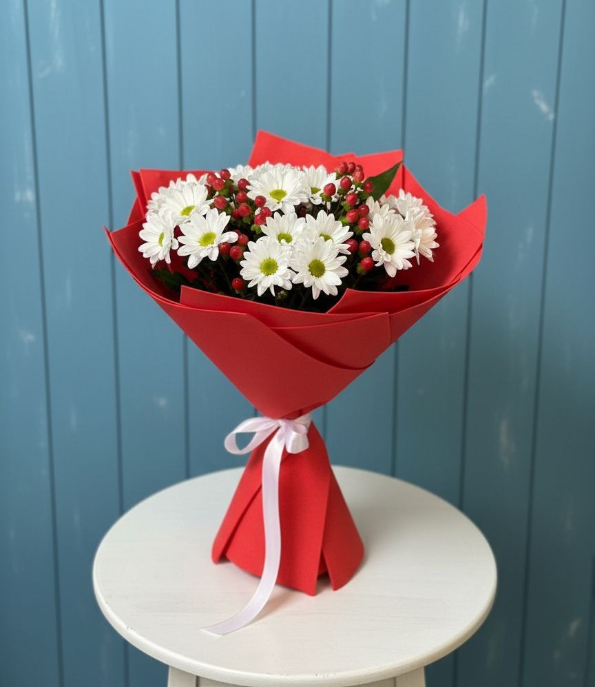 Букет цветов из: Хризантемы в Ташла