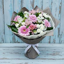 Букет цветов из:  Герберы, Альстромерии и Хризантемы #REPLACE_PRED# Ташла