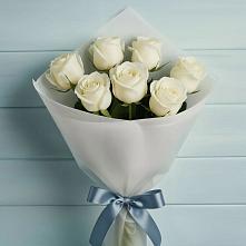 Букет 7 Белых роз Эдлесс Лав в Ташла