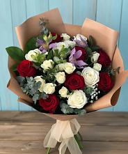 Букет цветов из:  Розы и Альстромерии в Ташла