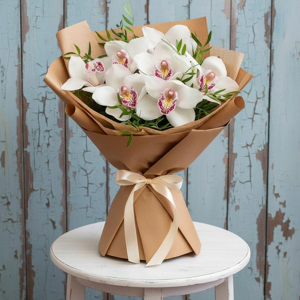 Букет цветов из: Орхидеи и Розы в Ташла