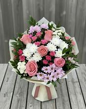 Букет цветов из:  Альстромерии, Гвоздики, Розы и Хризантемы #REPLACE_PRED# Ташла