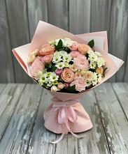 Букет цветов из:  Гвоздики, Розы и Хризантемы в Ташла