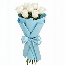 Букет 7 белых роз Проуд в Ташла