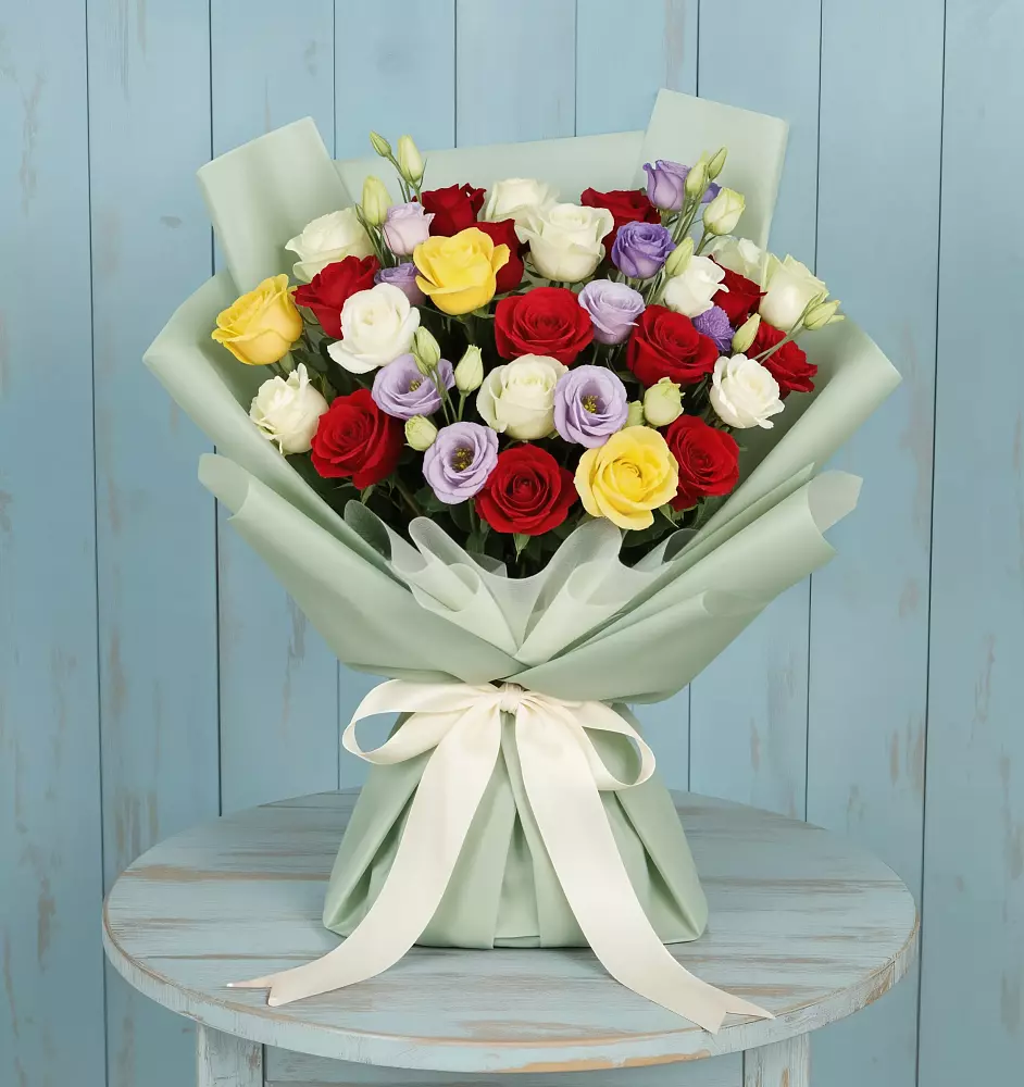 Букет цветов из: Розы в Ташла