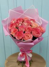 Букет 15 Розовых роз Равель #REPLACE_PRED# Ташла