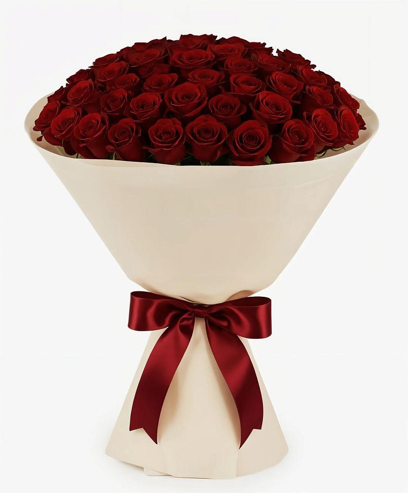 Букет 101 Бордовая роза Блэк Бакарра в Ташла