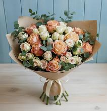 Букет цветов из:  Альстромерии и Розы #REPLACE_PRED# Ташла