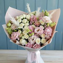 Букет цветов из:  Альстромерии и Розы в Ташла